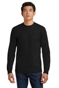 Gildan® - Ultra Cotton® 100% US Cotton Long Sleeve T-Shirt with Pocket.  2410