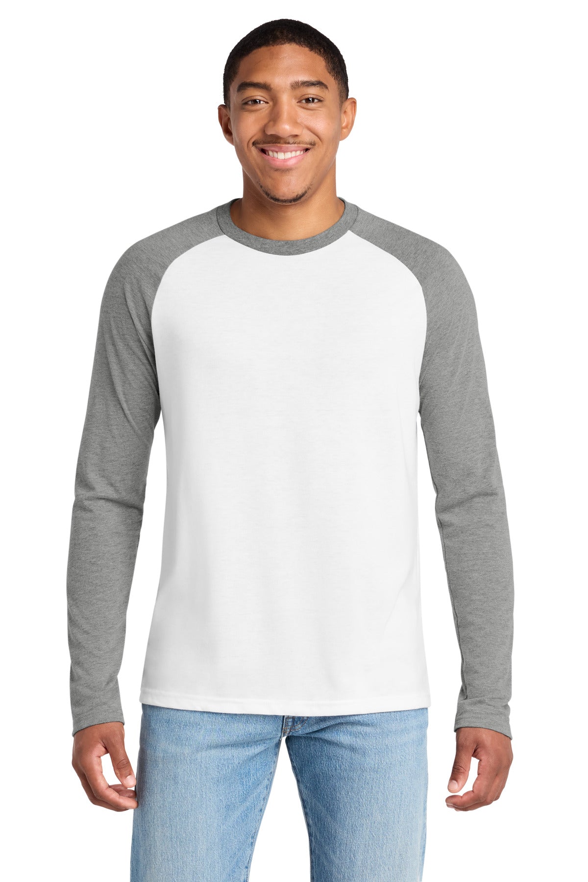 Allmade® Unisex Tri-Blend Long Sleeve Colorblock Raglan AL6009