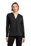 Brooks Brothers® Women's Open-Neck Satin Blouse BB18009