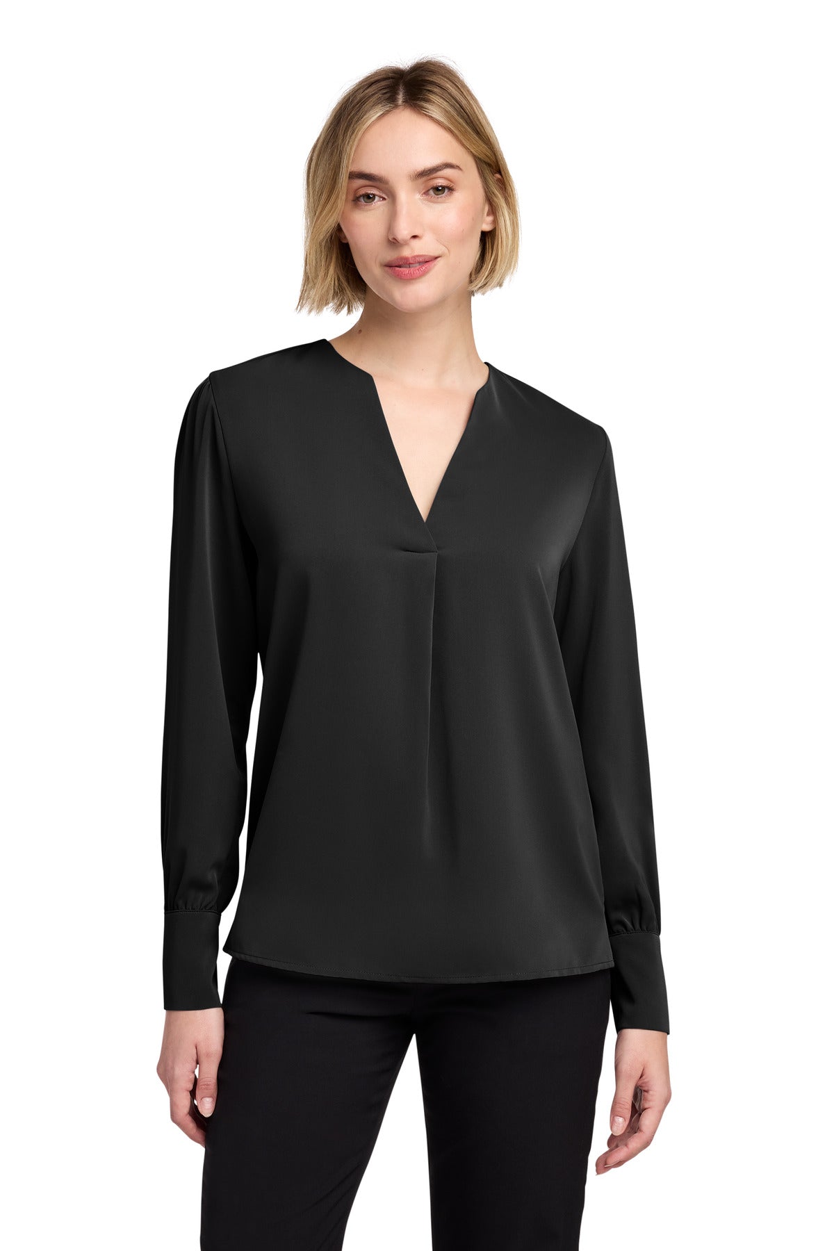 Brooks Brothers® Women's Open-Neck Satin Blouse BB18009