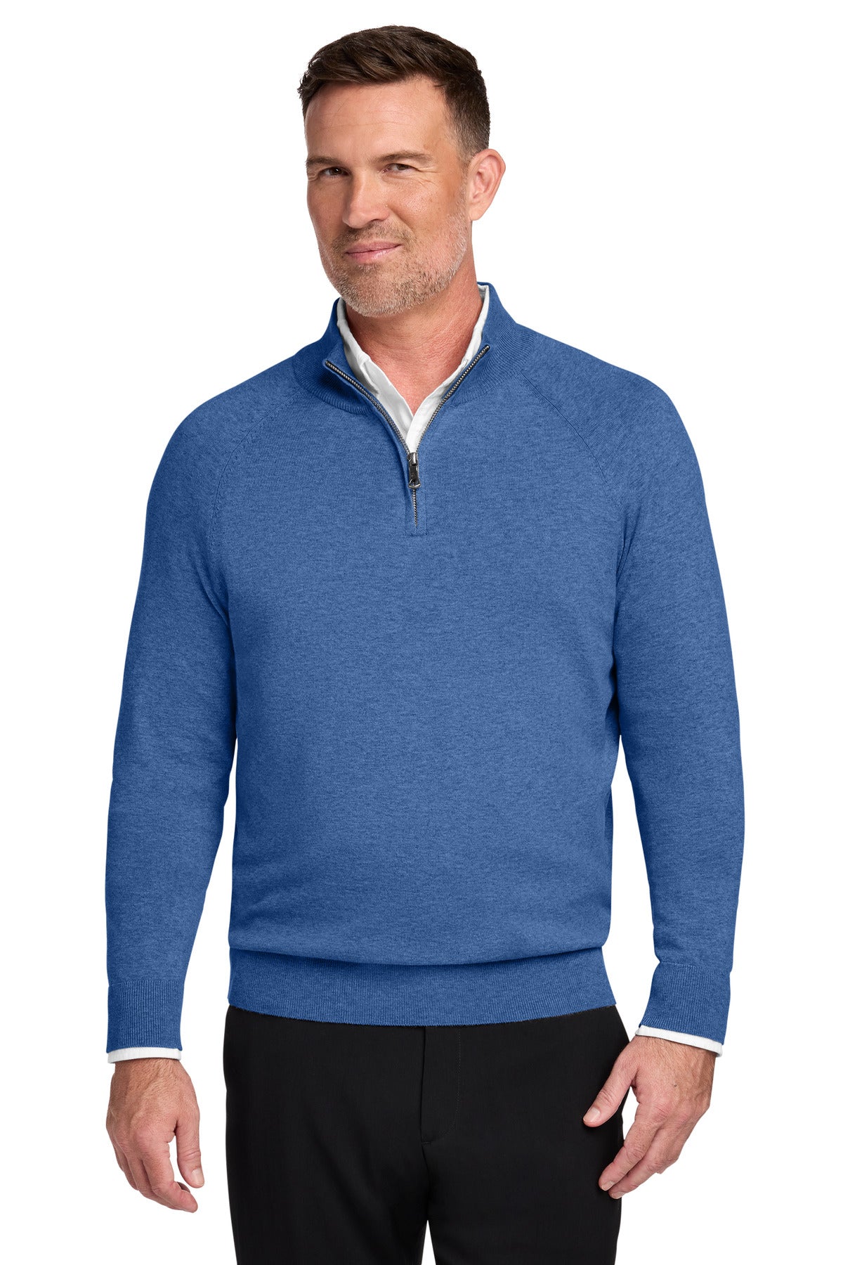 Brooks Brothers® Cotton Stretch 1/4-Zip Sweater BB18402