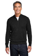 Brooks Brothers® Washable Merino Birdseye 1/4-Zip Sweater BB18412
