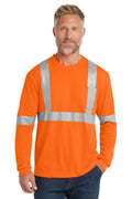 CornerStone® ANSI 107 Class 2 Long Sleeve Safety T-Shirt. CS401LS